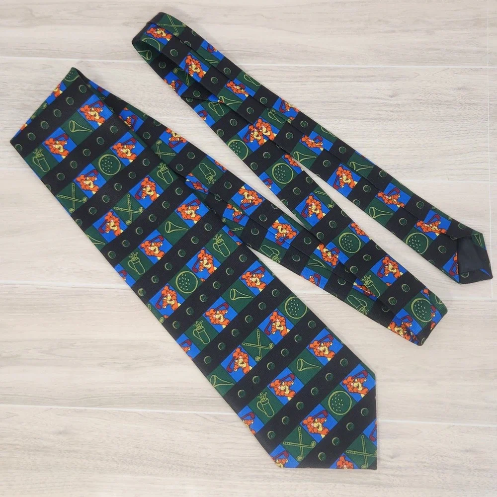 Disney By Exquisite Apparel Tiger Jacquard Golf Tie, 58